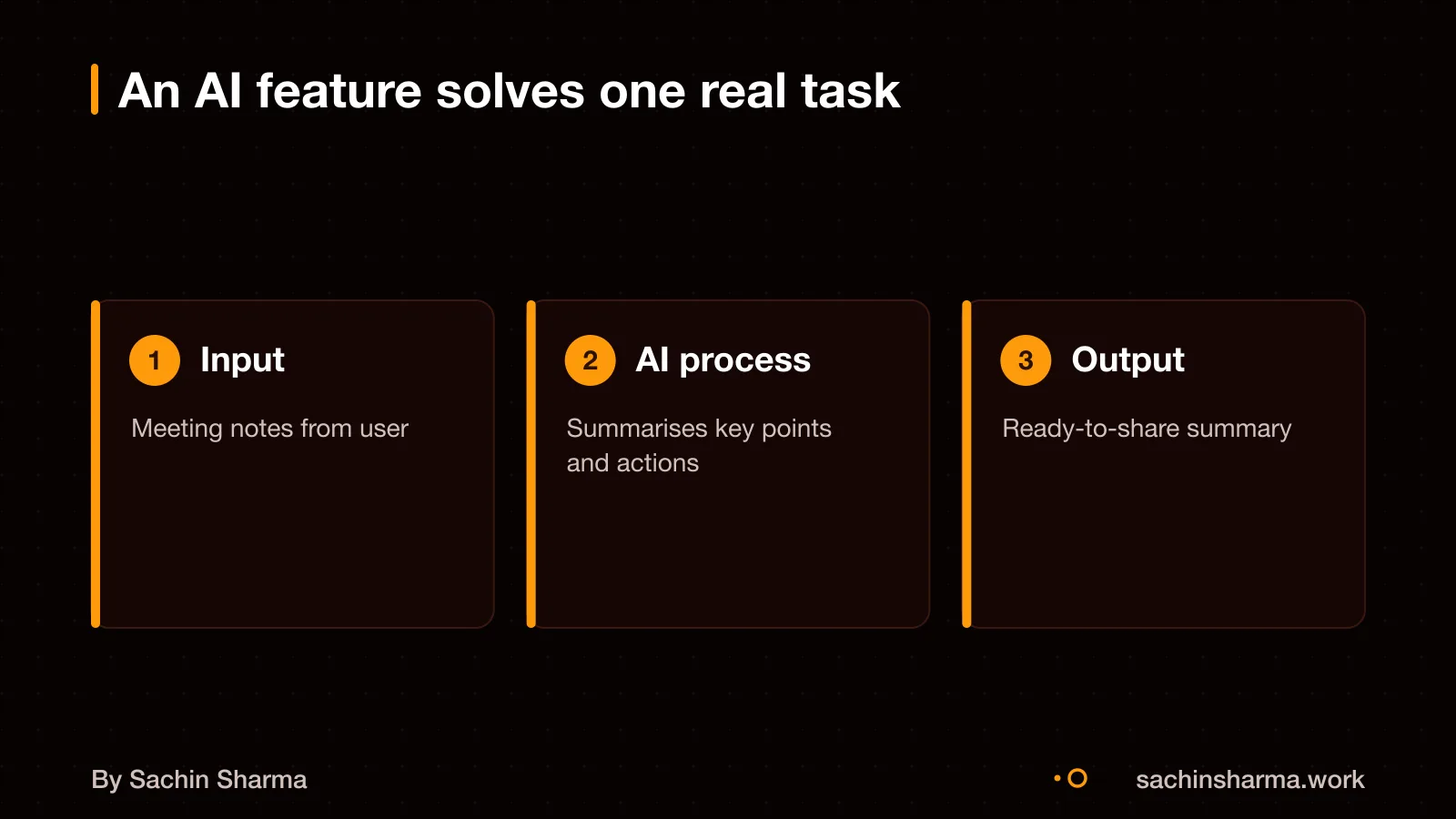 An app screen showing an AI feature that turns meeting notes into a summary