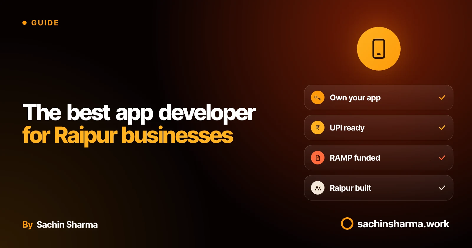 App development for Raipur businesses with local support and ownership