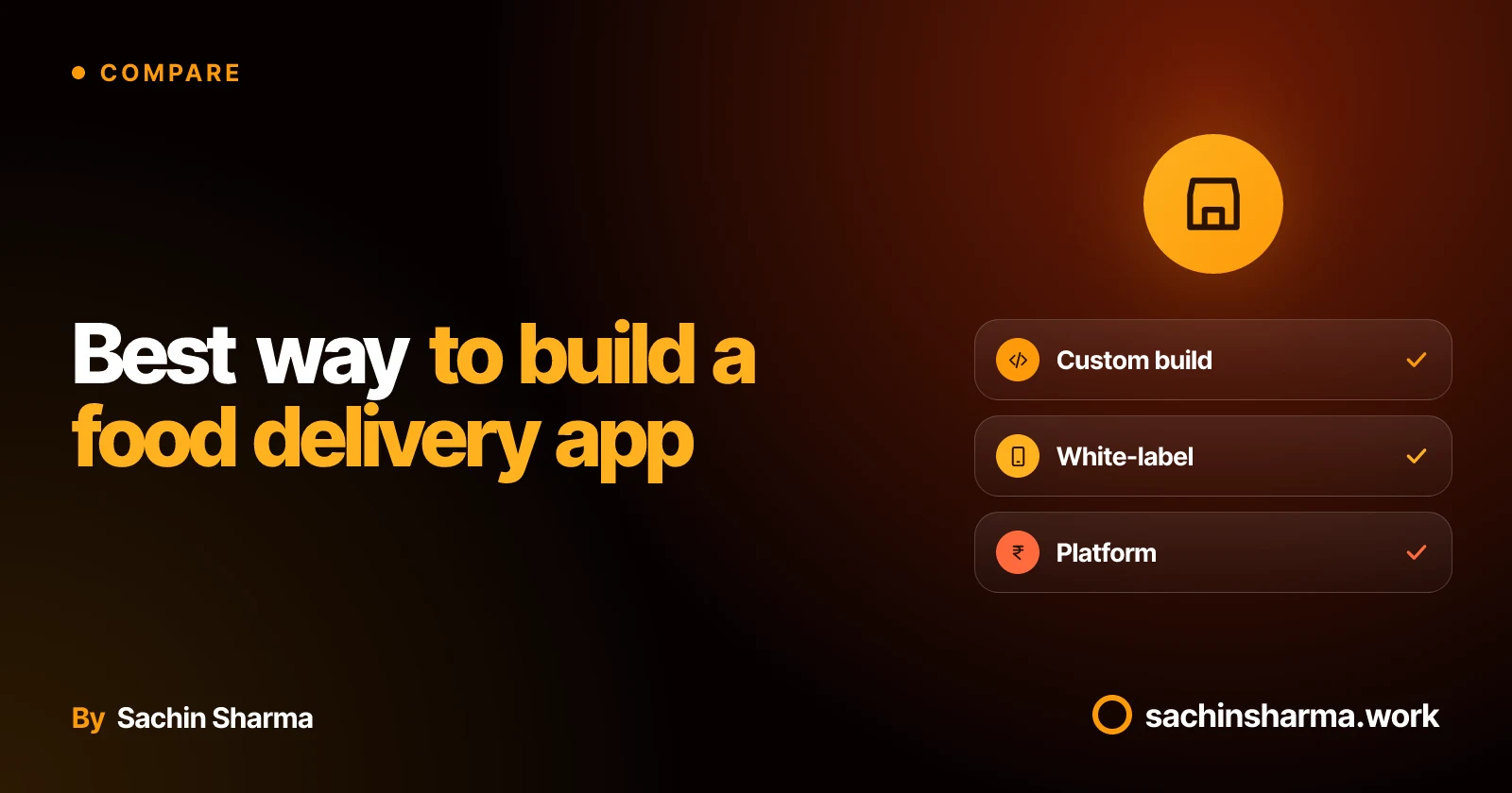 Food delivery app options: custom, white-label, and platform paths