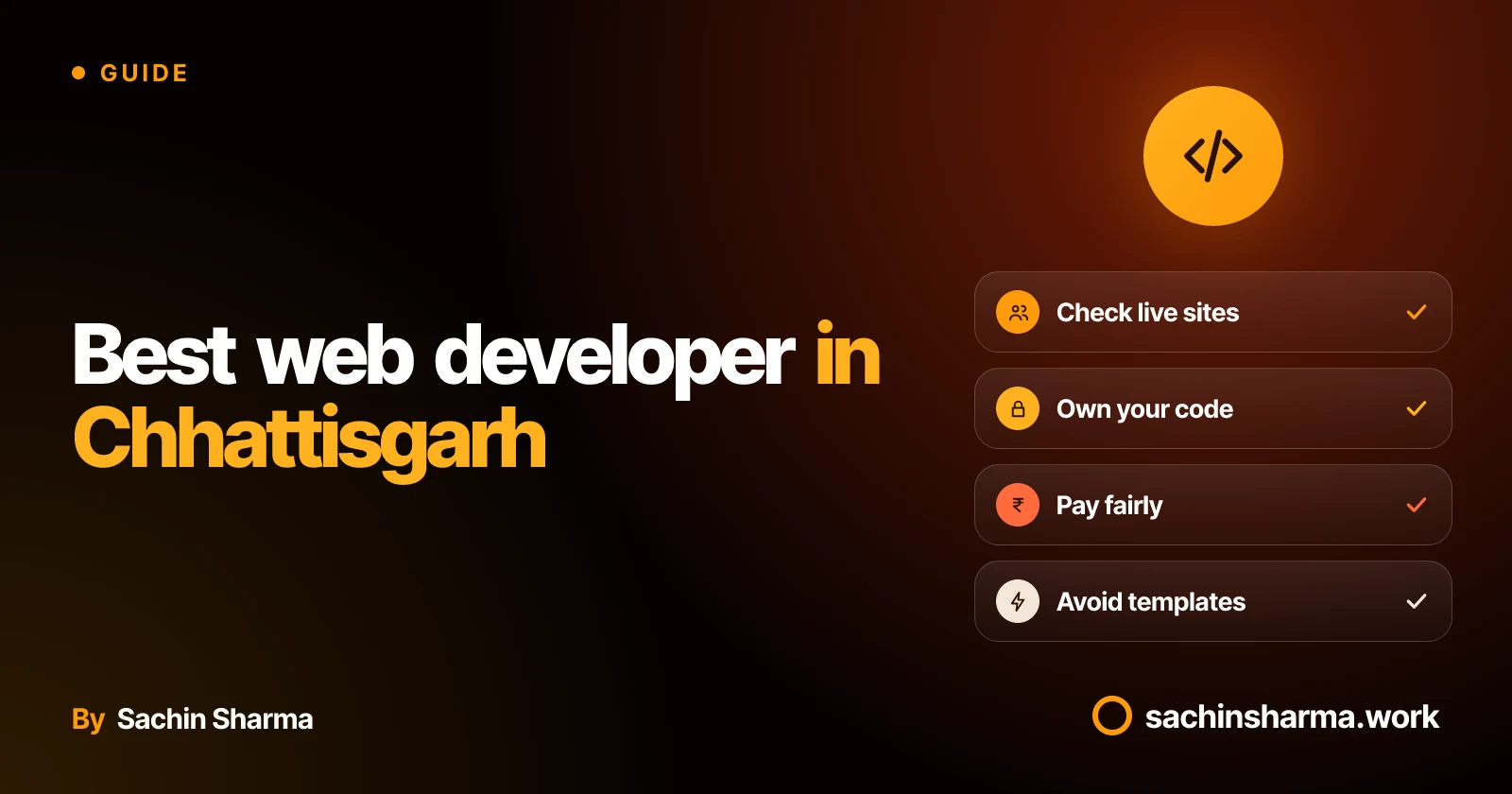 Website checklist with code, ownership, and cost tips for Chhattisgarh businesses