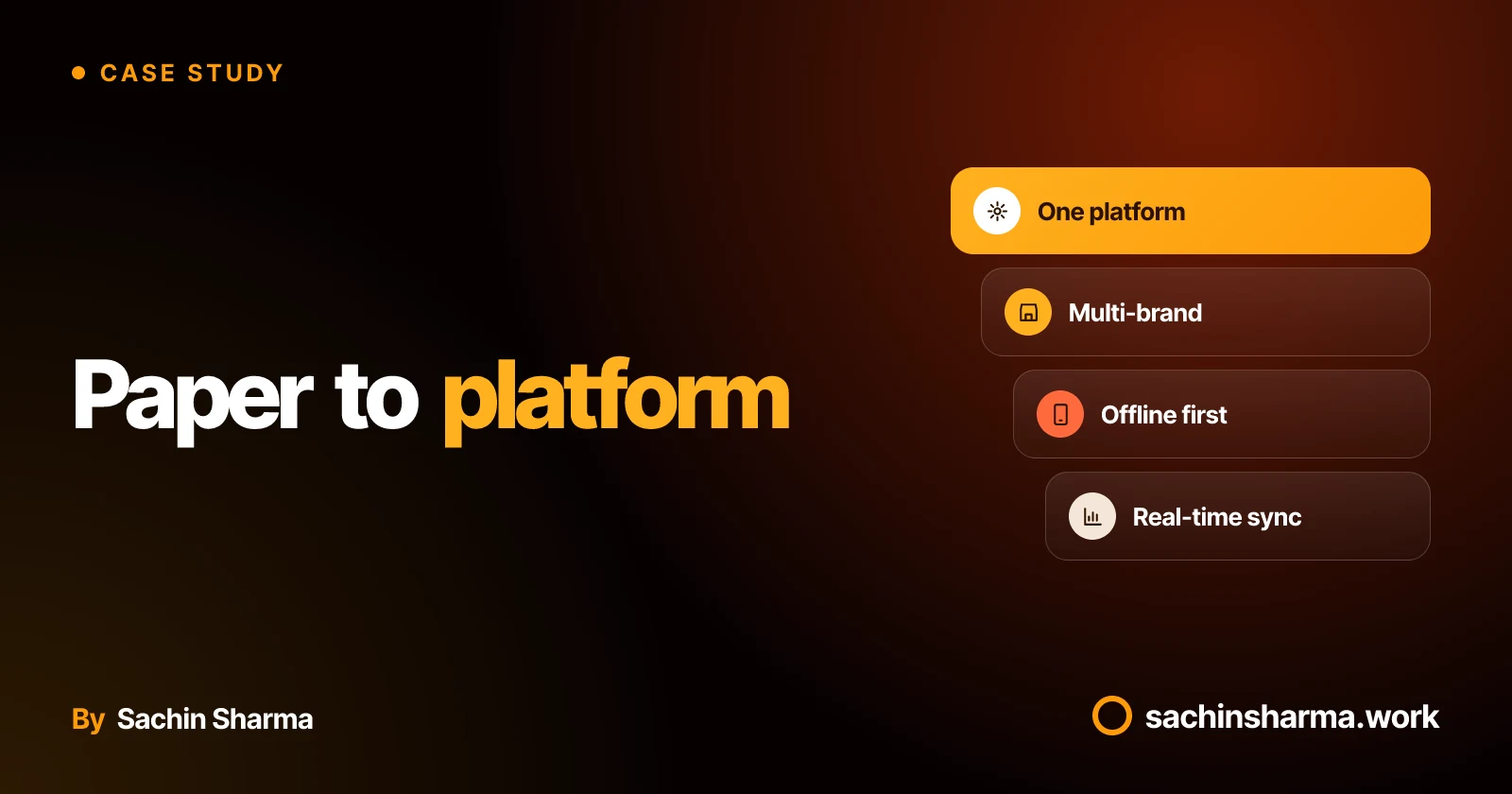 One system connects multiple brands with offline support and live dashboards