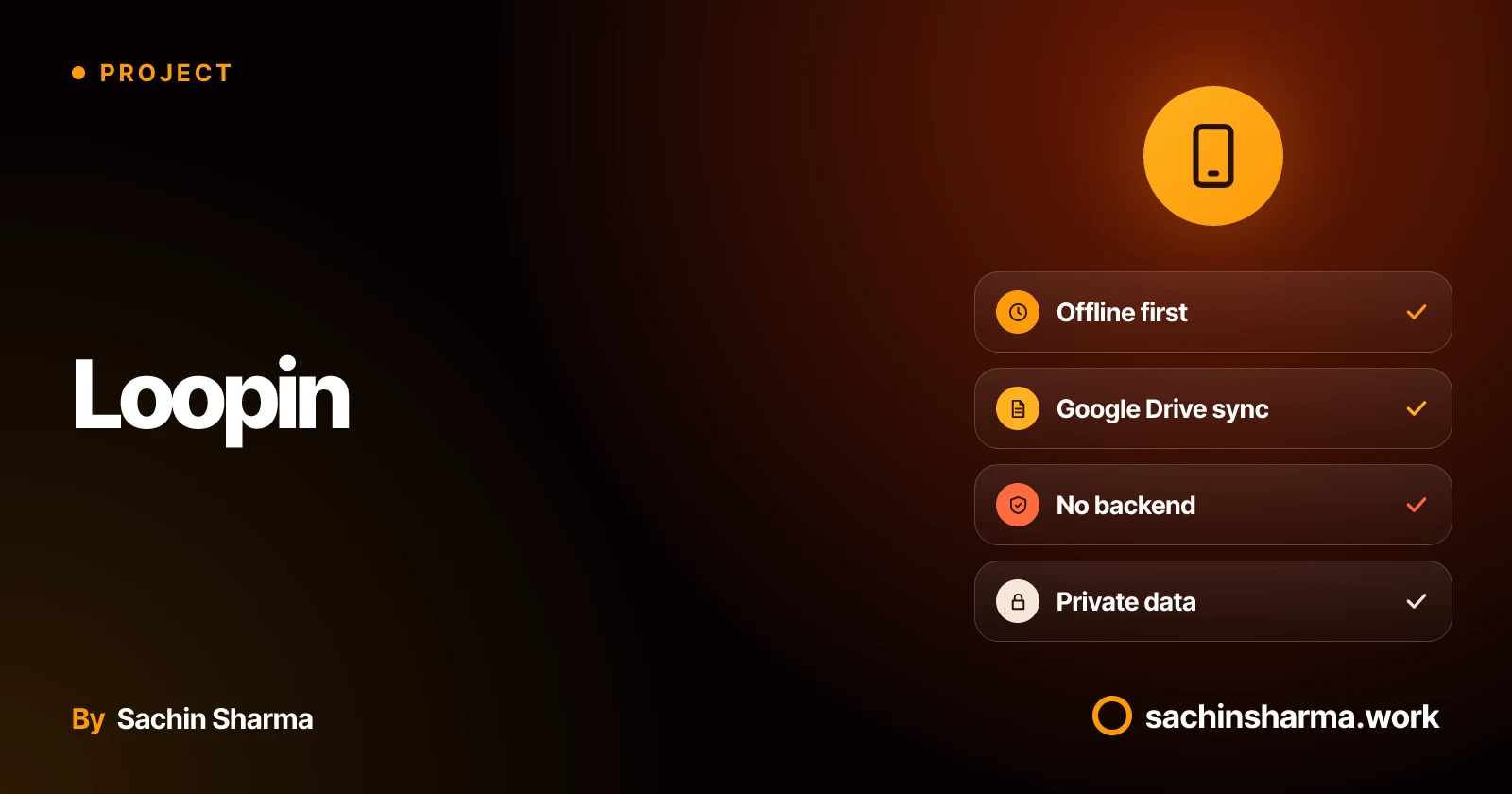 Loopin habit tracker: offline mobile app with Google Drive sync